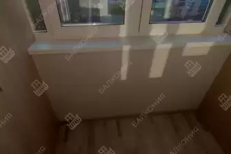 Отделка балкона с утеплением в многоквартирном доме