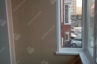 Остекление профилем Рехау и отделка балкона