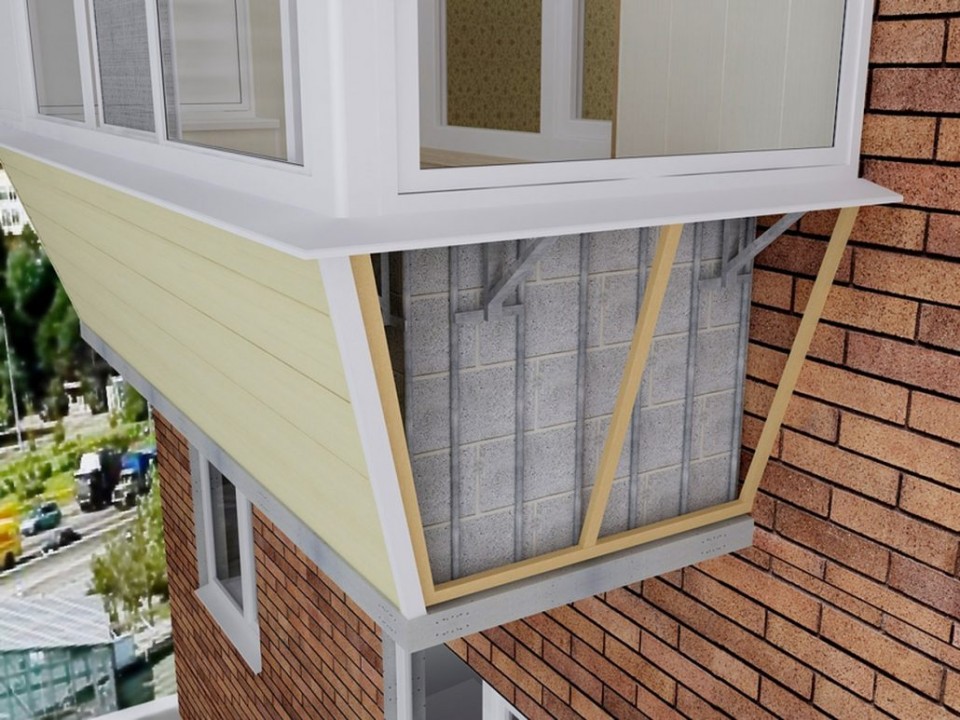 Остекление балконов с <span> выносом подоконника</span>